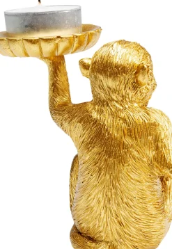 Ljushållare Monkey - Guld, 11cm - KARE Design