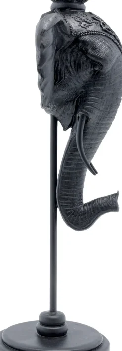 Ljusstake Elephant Head - Svart Elefant, 49cm - KARE Design