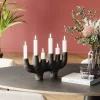 Ljusstake 6 ljus - Matt Svart, 47cm - KARE Design