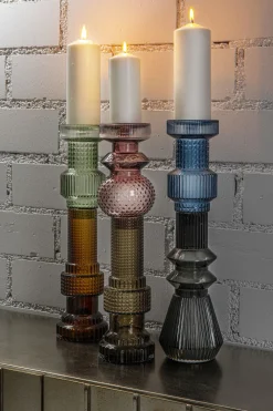 Ljusstake Marvelous Duo Lila Grå 49 - KARE Design