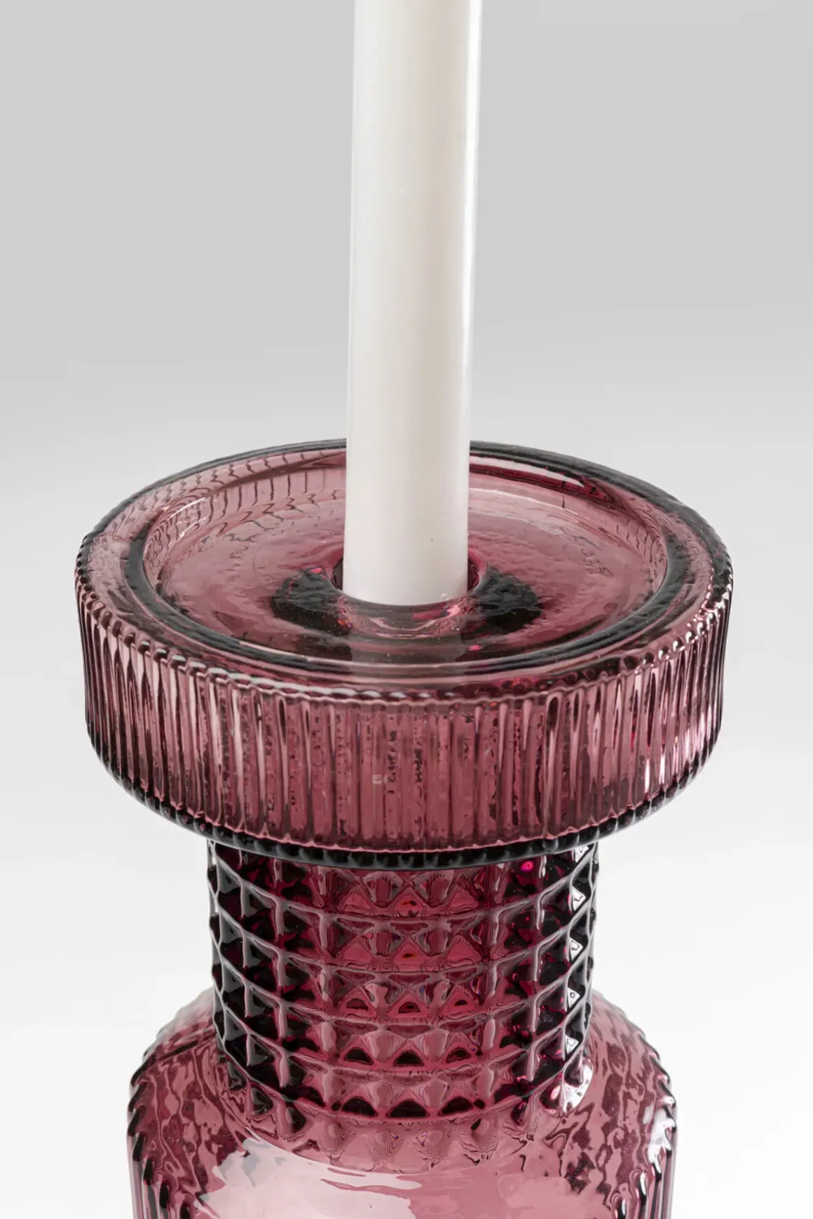 Ljusstake Marvelous Duo - Rosa, Grå, 49cm - KARE Design