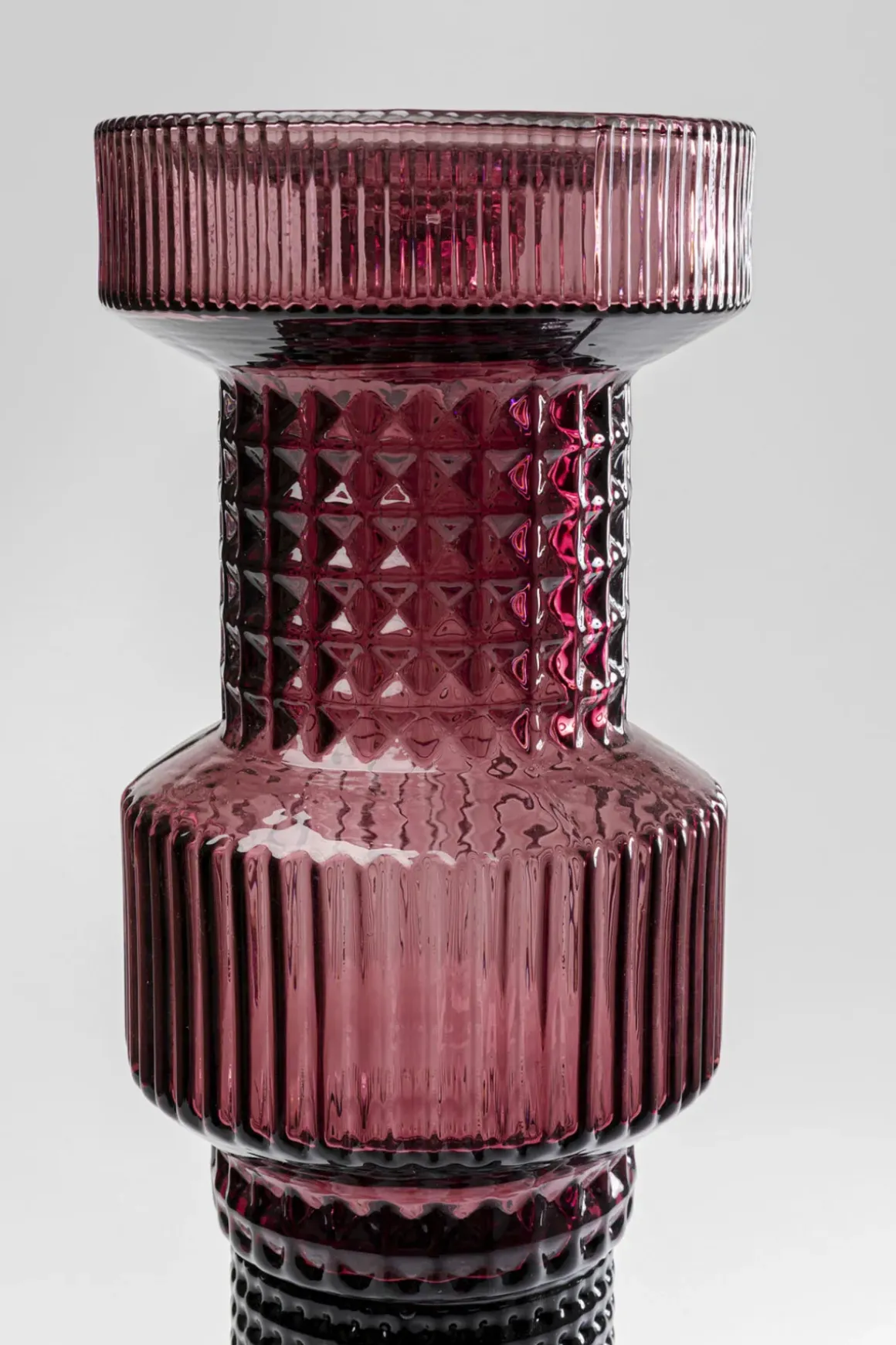 Ljusstake Marvelous Duo - Rosa, Grå, 49cm - KARE Design