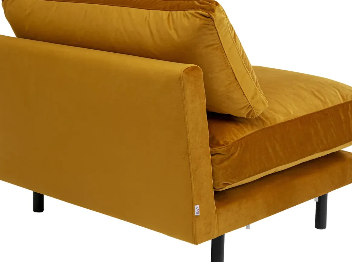 Loungefåtölj Discovery - Sammet Bärnsten, 100cm - KARE Design