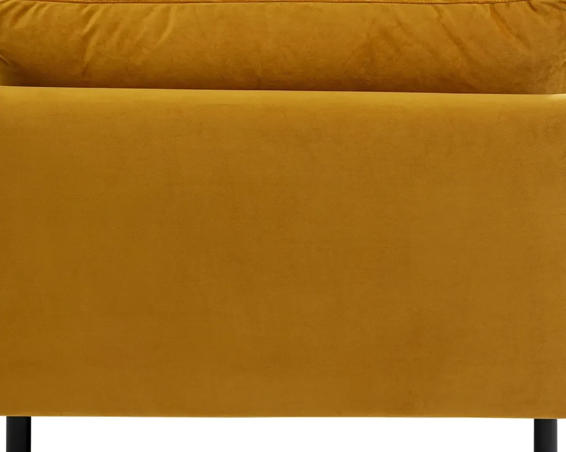 Loungefåtölj Discovery - Sammet Bärnsten, 100cm - KARE Design