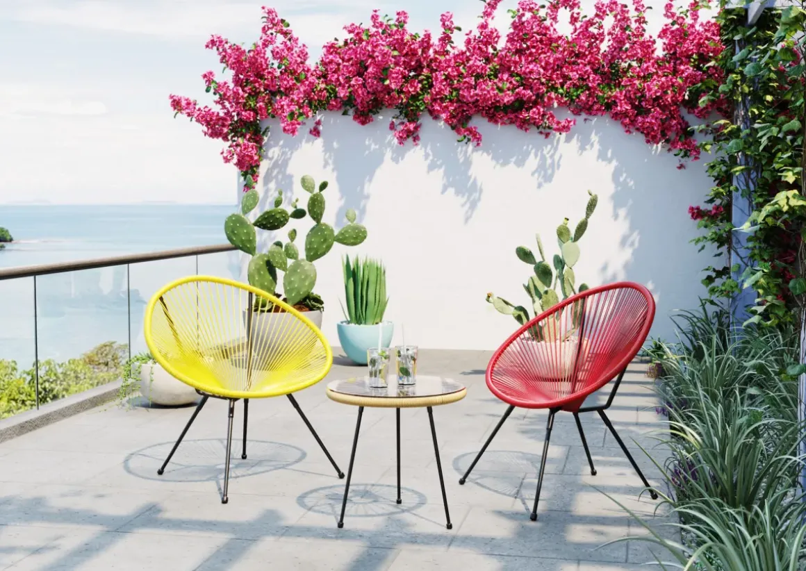 Loungestol Trädgård Acapulco - Cherry - KARE Design