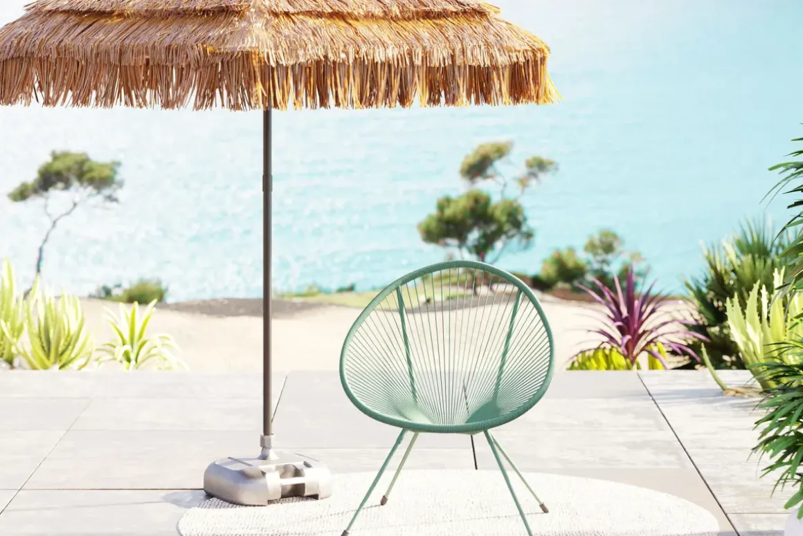Loungestol Trädgård Acapulco Mono - Grön - KARE Design