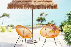 Loungestol Trädgård Acapulco 2 set - Orange - KARE Design