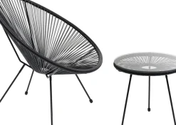 Loungestol Trädgård Acapulco - Svart - KARE Design