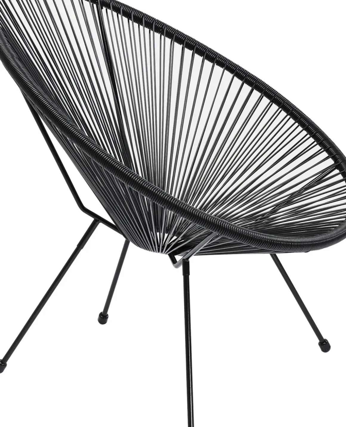 Loungestol Trädgård Acapulco - Svart - KARE Design