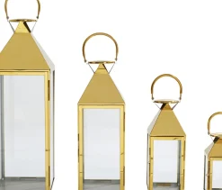 Lyktor Giardino - Guld Stål/Glas, 4 Set - KARE Design