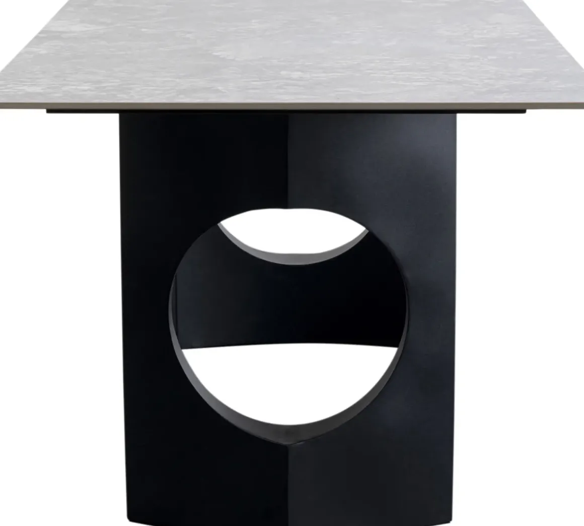 Matbord Bilbao Oho - Grå Keramik/Svart, 180x90cm - KARE Design