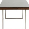 Matbord Conley - Mörkt Trä/Krom, 180x90cm - KARE Design