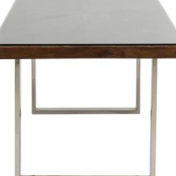 Matbord Conley - Mörkt Trä/Krom, 180x90cm - KARE Design