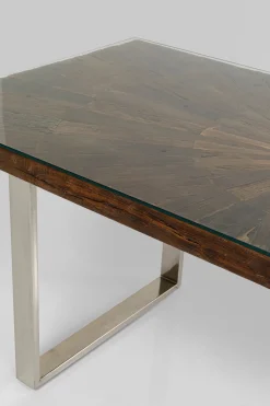 Matbord Conley - Mörkt Trä/Krom, 180x90cm - KARE Design
