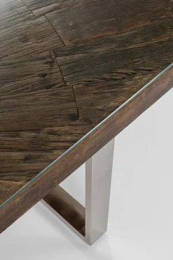 Matbord Conley - Mörkt Trä/Krom, 180x90cm - KARE Design