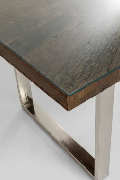 Matbord Conley - Mörkt Trä/Krom, 180x90cm - KARE Design