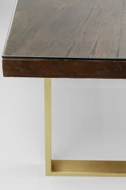Matbord Conley - Mörkt Trä/Mässing, 180x90cm - KARE Design