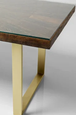 Matbord Conley - Mörkt Trä/Mässing, 180x90cm - KARE Design