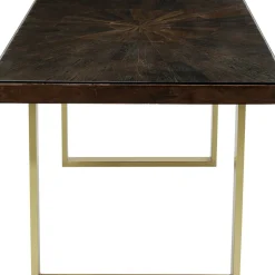 Matbord Conley - Mörkt Trä/Mässing, 180x90cm - KARE Design