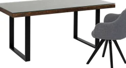 Matbord Conley - Mörkt Trä/Svart, 180x90cm - KARE Design