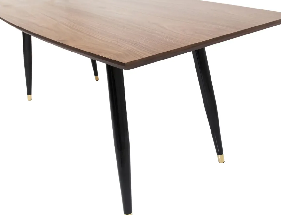 Matbord Curve - Retro Bord i Valnöt/Svart 180x90cm - KARE Design