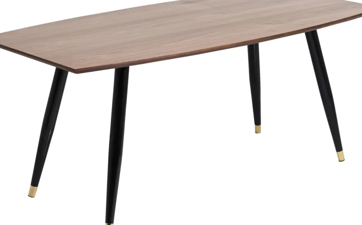 Matbord Curve - Retro Bord i Valnöt/Svart 180x90cm - KARE Design