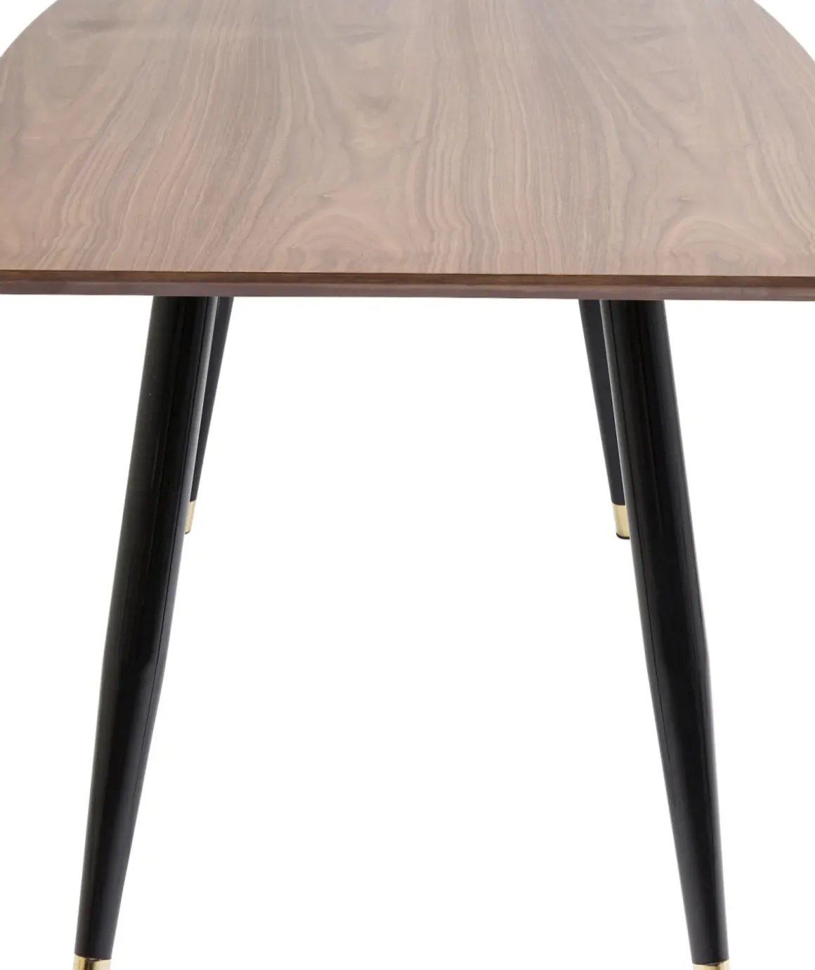 Matbord Curve - Retro Bord i Valnöt/Svart 180x90cm - KARE Design