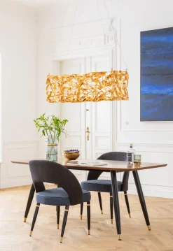 Matbord Curve - Retro Bord i Valnöt/Svart 180x90cm - KARE Design