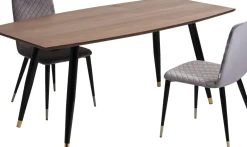 Matbord Curve - Retro Bord i Valnöt/Svart 180x90cm - KARE Design