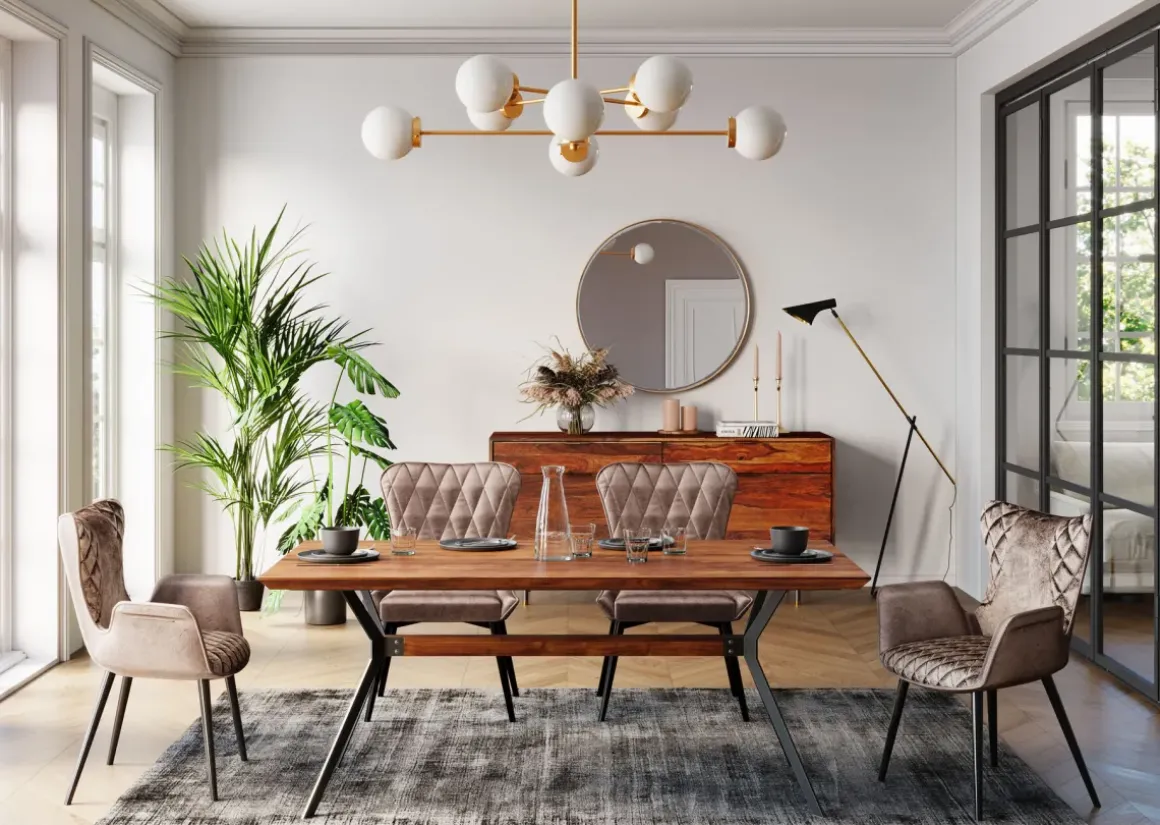 Matbord Downtown - Bord i Massiv Valnöt, 180x90cm - KARE Design