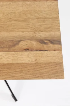 Matbord Downtown - Massiv Ek/Svart, 180x90cm - KARE Design