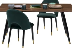 Matbord Duran, Valnöt/Svart, 160x80cm - KARE Design