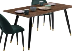Matbord Duran, Valnöt/Svart, 160x80cm - KARE Design
