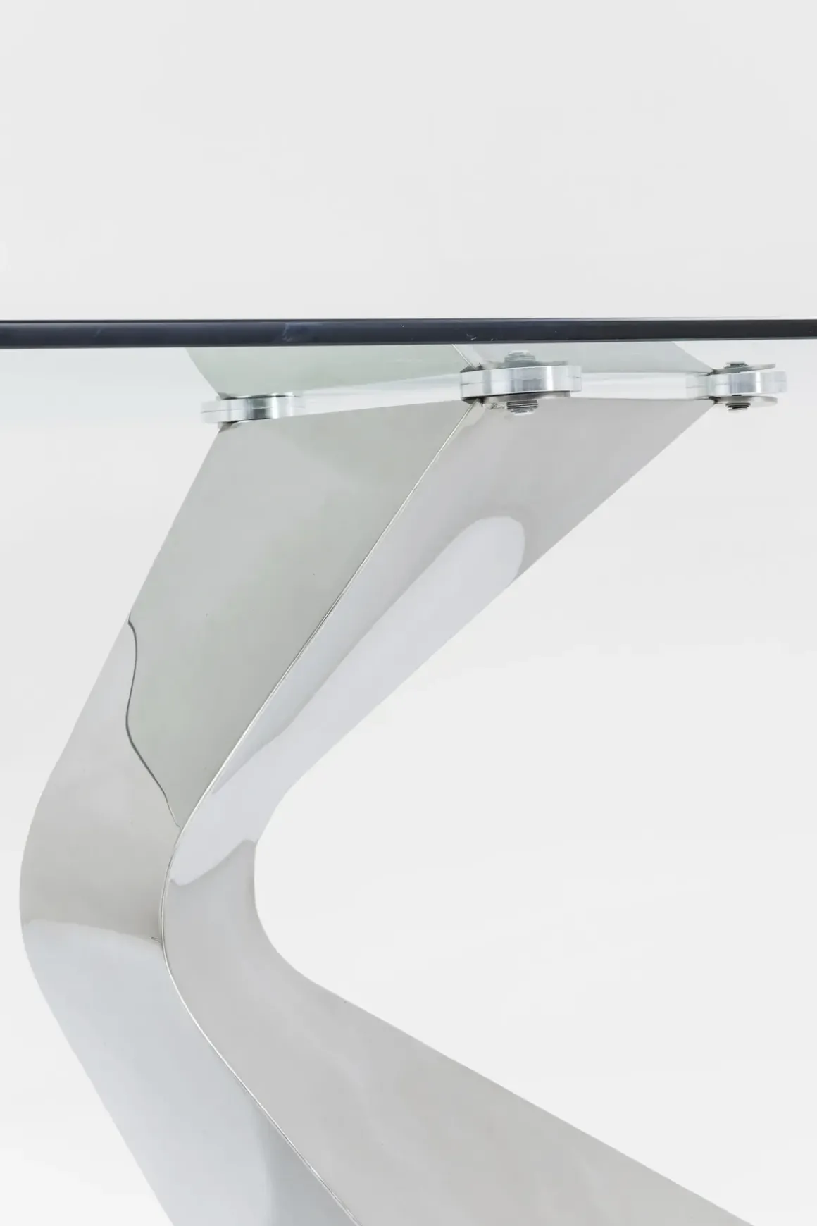 Matbord Gloria - Bord i Glas/Krom, 200x100cm - KARE Design