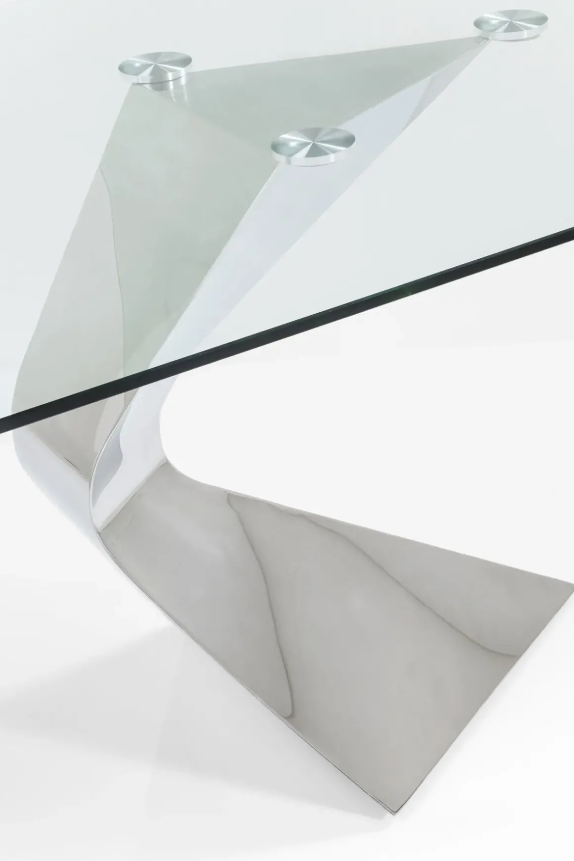 Matbord Gloria - Bord i Glas/Krom, 200x100cm - KARE Design