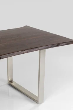 Matbord Harmony - Massivt Mörkt Trä/ Krom, 200x100cm - KARE Design