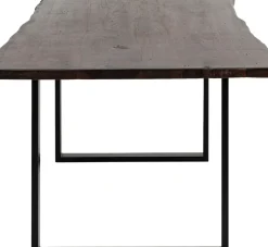 Matbord Harmony - Massivt Mörkt Trä/Svart, 200x100cm - KARE Design