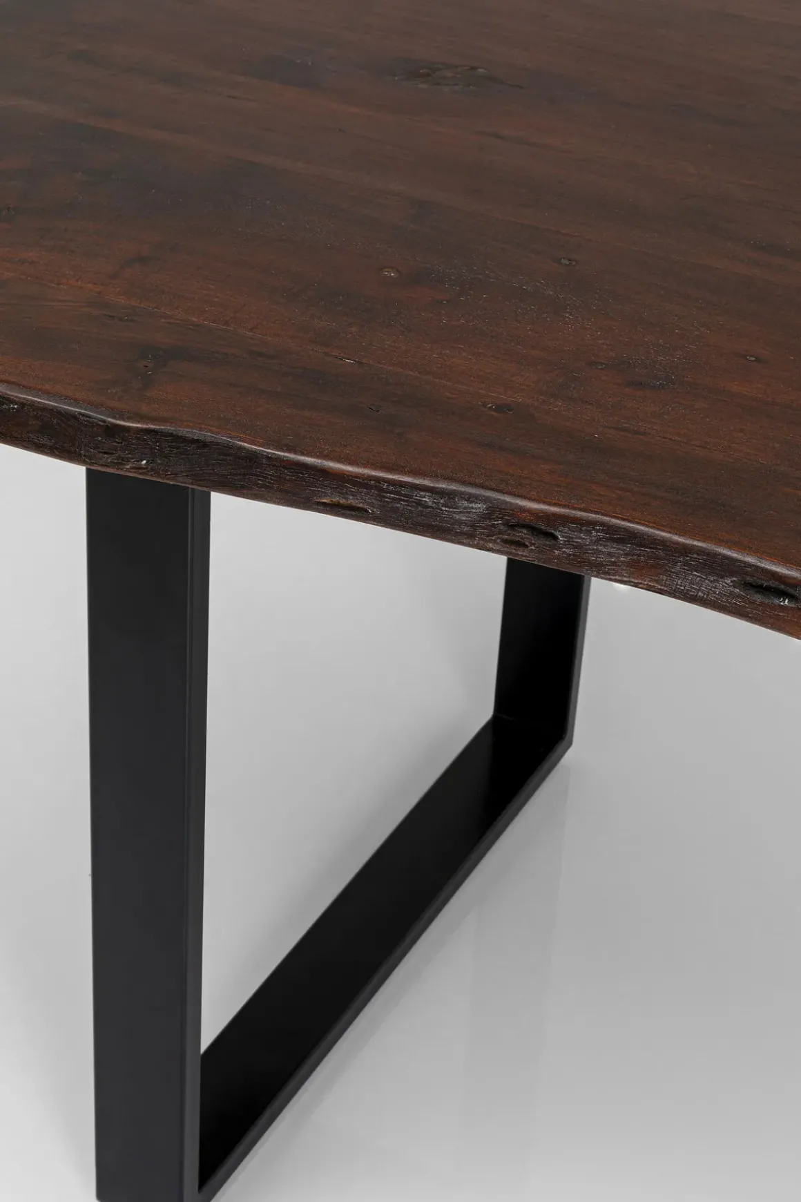Matbord Harmony - Massivt Mörkt Trä/Svart, 200x100cm - KARE Design