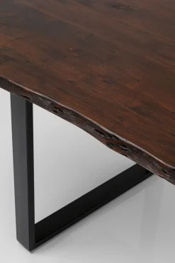 Matbord Harmony - Massivt Mörkt Trä/Svart, 200x100cm - KARE Design