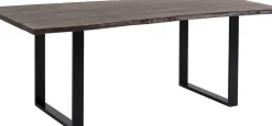Matbord Harmony - Massivt Mörkt Trä/Svart, 200x100cm - KARE Design