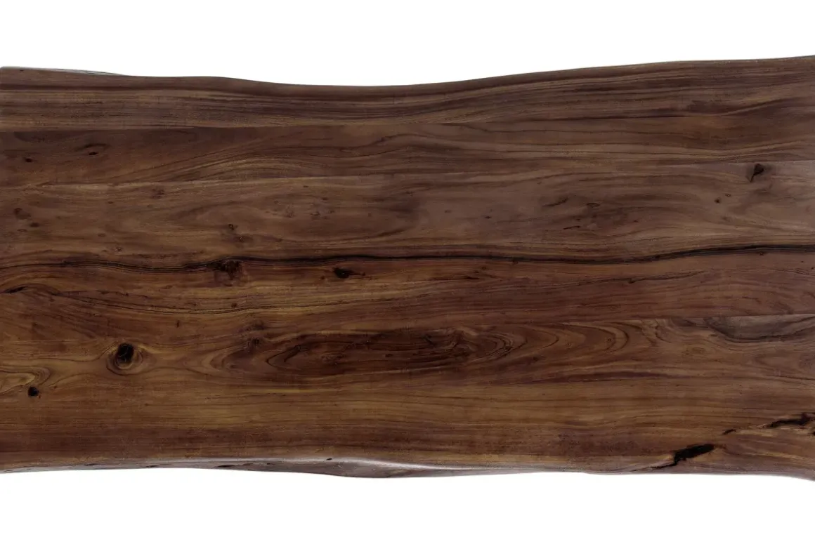 Matbord Harmony - Massivt Mörkt Trä/Svart, 200x100cm - KARE Design