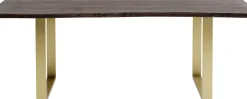 Matbord Harmony - Massivt Mörkt Trä/ Mässing, 180x90cm - KARE Design