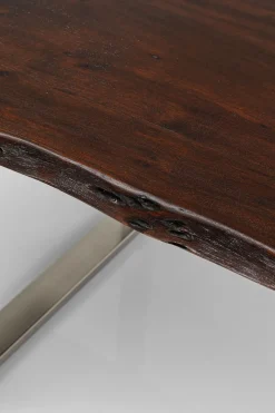 Matbord Harmony - Massivt Mörkt Trä/ Krom, 180x90cm - KARE Design