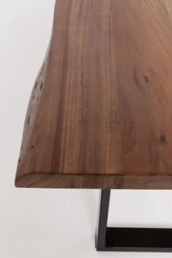 Matbord Harmony - Massivt Mörkt Trä/ Krom, 180x90cm - KARE Design