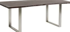 Matbord Harmony - Massivt Mörkt Trä/ Krom, 180x90cm - KARE Design