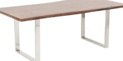 Matbord Harmony - Massivt Mörkt Trä/ Krom, 180x90cm - KARE Design