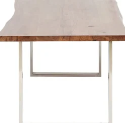 Matbord Harmony - Massivt Mörkt Trä/ Krom, 180x90cm - KARE Design