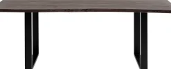 Matbord Harmony - Massivt Mörkt Trä/Svart, 180x90cm - KARE Design