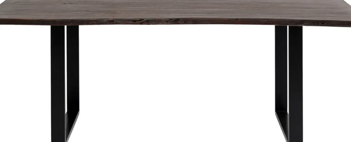 Matbord Harmony - Massivt Mörkt Trä/Svart, 180x90cm - KARE Design