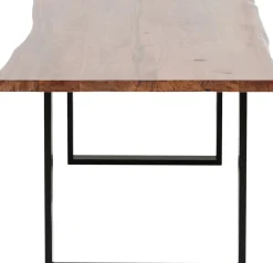 Matbord Harmony - Massivt Mörkt Trä/Svart, 180x90cm - KARE Design